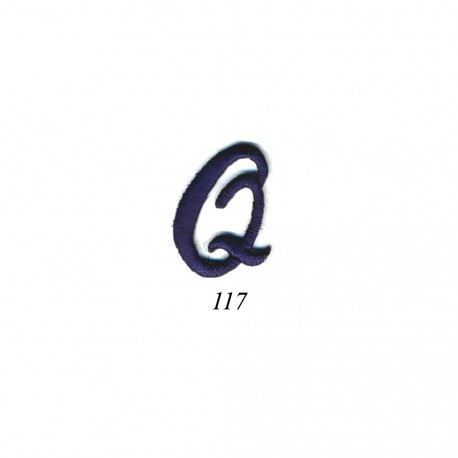 Lettres anglaises - Bleu q