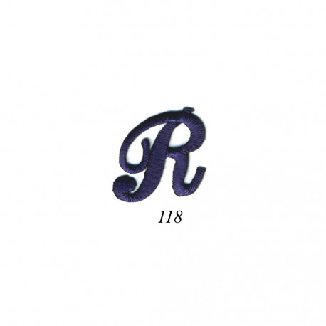 Lettres anglaises - Bleu r