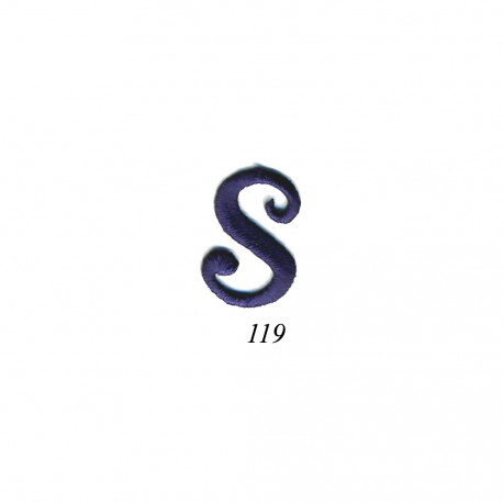 Lettres anglaises - Bleu s