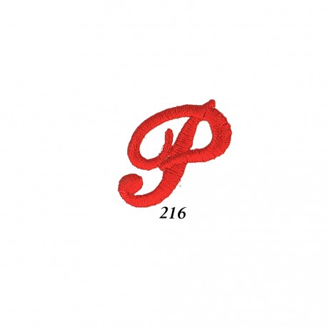 Ecusson lettres anglaises - Rouge p