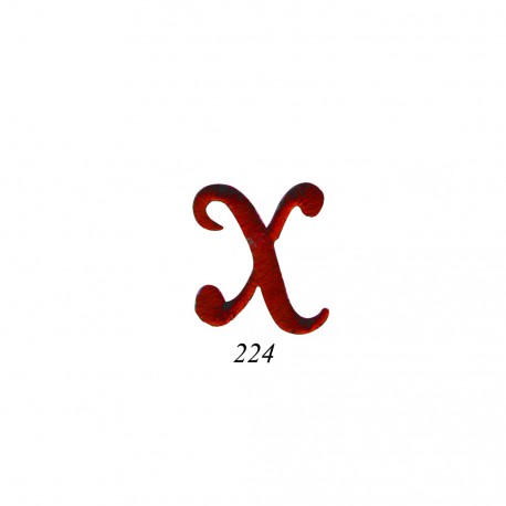 Lettres anglaises - Rouge x