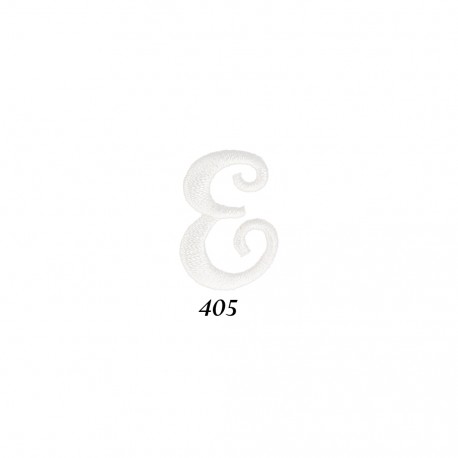 Lettres anglaises - Blanc e
