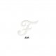Lettres anglaises - Blanc f