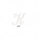 Lettres anglaises - Blanc k