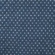 Tissu Matelassé Chambray Etoile Bleu Denim