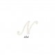 Ecusson lettres anglaises - Blanc n