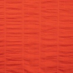 Tissu Coton Gaufré Brodé Julia Corail 