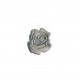 Ecusson rose - Gris moyen
