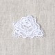 S ecusson en dentelle - Rose