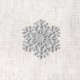 S ecusson grand flocon de neige - Argent