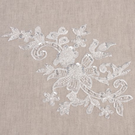 Motif perles mariage à coudre