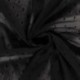 Tissu Dobby Voile Plumettis Noir