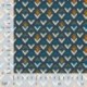 Tissu Viscose Chally Imprimé Ethnique Bleu 