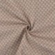 Tissu Popeline Bio Imprimée Feuilles Caramel 