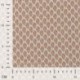 Tissu Popeline Bio Imprimée Feuilles Caramel 