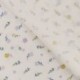 Tissu Popeline Bio Imprimée Fleurs Lilas