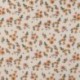 Tissu Happy Fleece Imprimé Fleurs Blanc 
