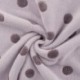 Tissu Polaire Microfibre Points Lilas