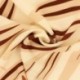 Tissu Viscose Twill Imprimée Feuillage Terracotta