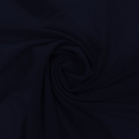 Tissu Scuba Crepe Uni Marine