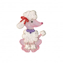 Caniche assis