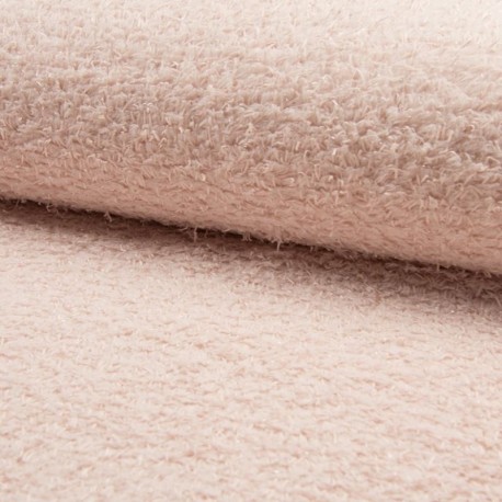 Tissu Mouton Brillant Rose Layette 