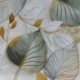 Tissu Paladium Feuilles Vert 