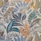 Tissu Toile Imprimée Louxor Bleu 