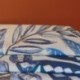Tissu Toile Imprimée Louxor Bleu 