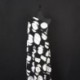 Tissu Viscose Imprimée Geometrique Noir 