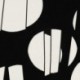 Tissu Viscose Imprimée Geometrique Noir 