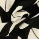 Tissu Viscose Imprimée Geometrique Noir 