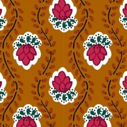 Tissu Fleurette Tissu Provencal Peanut
