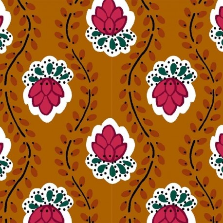 Tissu Fleurette Tissu Provencal Peanut