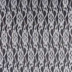 Tissu Dentelle Crochet Blanc 