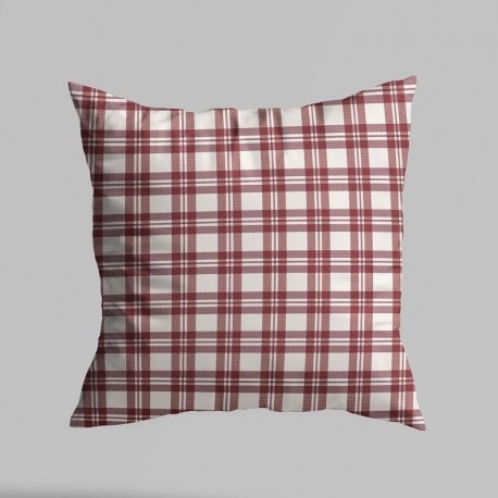 Tissu Escoces Carreaux Bordeaux 