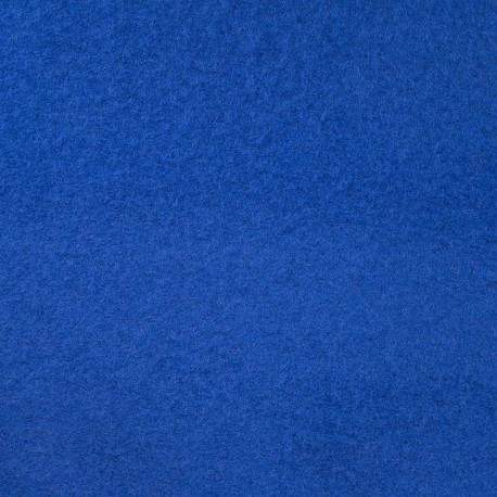Tissu Laine Bouillie Bleu Roi 