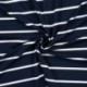 Tissu Viscose Elasthanne Rayure Marine 30mm 