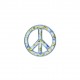 Peace & love liberty - Bleu ciel