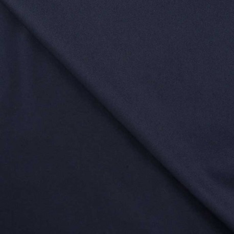 Tissu Gabardine Coton Ricardo Bleu Marine 