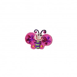 Pm papillons sequins - Rose