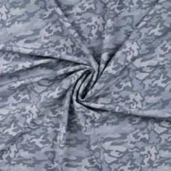 Tissu Vêtement de Sport Imprimé Camouflage Denim