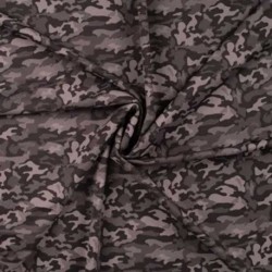 Tissu Vêtement de Sport Imprimé Camouflage Noir