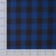 Tissu Coton Gratté Carreaux Bleu noir
