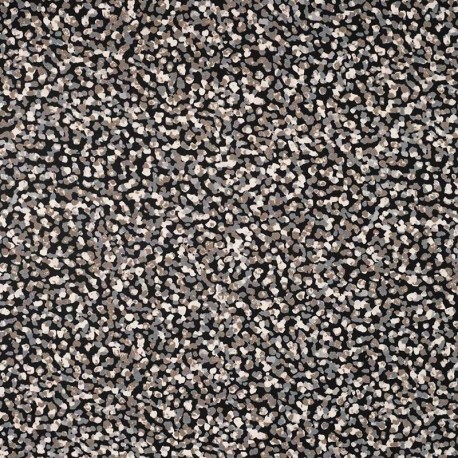 Tissu Viscose Stretch Imprimé Noir sable 