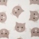 Tissu Polaire Microfibre Double Face Chat Sable