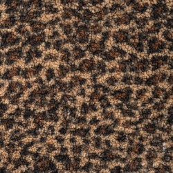 Tissu Bouclette Imprimé Léopard Marron Beige 