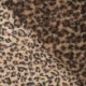 Tissu Bouclette Imprimé Léopard Marron Beige 