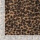 Tissu Bouclette Imprimé Léopard Marron Beige 