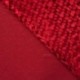 Tissu Panne de Velours Relief Rouge